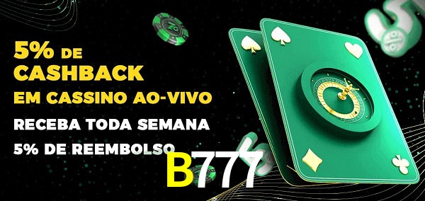 Promoções do cassino ao Vivo B777